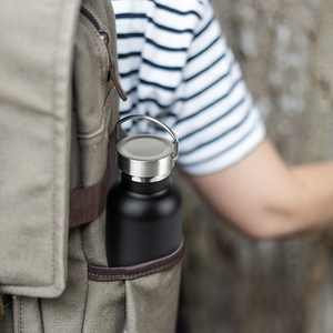 500ml Double Wall Vacuum Insulated Stainless Steel Water <b>Bottle</b> Metal Loop Lid 12H Hot 24H Cold Leakproof Outdoor Travel Thermos - Product Image 1