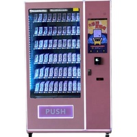 Vente populaire cheveux cils presse-sur les ongles distributeur automatique rose cheveux perruques cils distributeur automatique intelligent