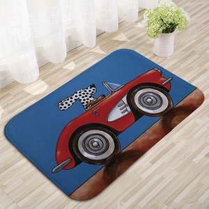 Alfombra de Coche con Diseño de Dibujos Animados Impresa Digitalmente, Alfombra Rectangular Antideslizante para Cocina y Baño - Product Image 4