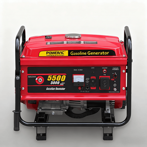 5KW With Wheels <b>Generator</b> Full Copper Alternator AVR 4-Stroke 420cc Engine 25L Recoil Circuit Breaker - Product Image 4
