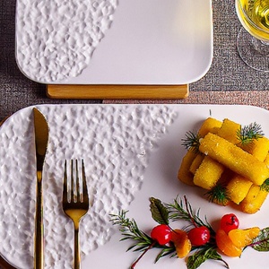 Platos de Cerámica NUEVOS, Blancos, para Pasta, Fruta, Ensalada, Postre, Bandeja para Servir Filetes, Plato para Exhibir Pasteles, <span class=keywords><strong>Vajilla</strong></span> para Restaurante - Product Image 1