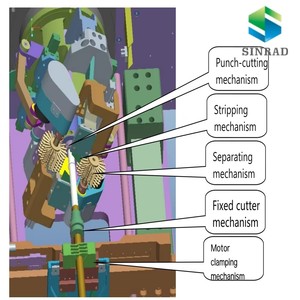 Machine automatique de coupe et de pliage de blindage de câbles, machine de traitement de blindage de câbles, machine de dénudage, harnais de câbles pour nouvelles énergies - Product Image 5