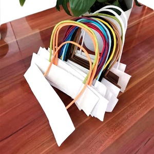Vendita calda rotonda corda di carta attorcigliata manico in pasta il tipo di imballaggio corda con manico in carta-alta visibilità per gli acquirenti 19*4cm - Product Image 2