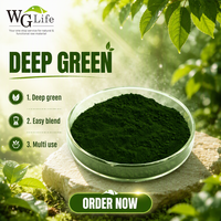 Poudre de chlorophylle de cuivre soluble dans l'eau ou l'huile de haute qualité, supplément 95%-99% naturel, pigment alimentaire à valeur chromatique élevée