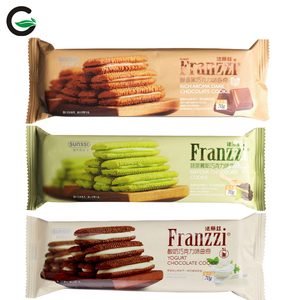 Faliz Cream Cheese Sandwich Galletas Empaquetado individualmente Bolsas pequeñas Sweet Yogurt Snacks Textura crujiente Popular Matcha Chocolate - Product Image 4