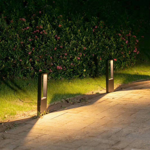 Lampe de jardin extérieure étanche à LED, design géométrique abstrait, style européen COB - Product Image 4