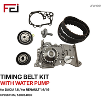 Kit de courroie de distribution KP15501XS KP35671XS 530064030 530009230 KTBWP4601 avec pompe à eau pour Dacia Renault 1.4/1.6L