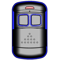 JUHUI - Control Remoto de 4 Botones con Logotipo Personalizado, de Plástico y Metal, Resistente al Agua, 433/315MHz, Código Fijo y Variable, para Cerradura de Puerta de Entrada, Alcance de 80-100M