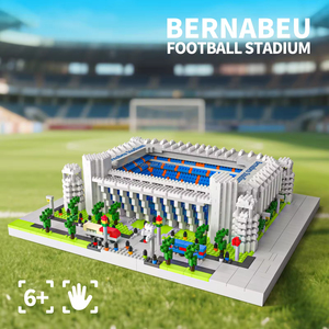 Juego de Bloques de Construcción 3D, Arquitectura Mundialmente Famosa, Estadio de Fútbol, Campo, Bloques de Construcción de Partículas Pequeñas, Juguetes de Ensamblaje DIY - Product Image 3