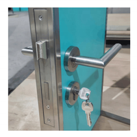 Porte double pour salle blanche, porte de salle blanche pour pharmacie, hôpital, laboratoire, portes d'hôpital avec interrupteur à cartes pour ouverture et fermeture