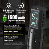 XNET Nebula 1600mAh 2.0-4.2mm Verstelbare Slag Professionele Draadloze Tatoeage Pen Machine voor Artiesten Lichaamskunst