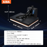 Mesin Press Panas Manual 40*60cm, Mesin Hot Stamping Tekanan Tinggi untuk Kaos Sublimasi Ukuran A3/A4/A5, Langsung dari Pabrik