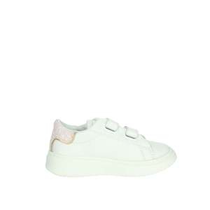 D.A.T.E. Sneakers da Ragazza Bianche e Rosa con Chiusura in Velcro, Scarpe di Tela alla Moda - Product Image 4