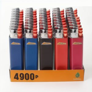 J6 53CT Maxi ปลอดภัยสำหรับเด็กน้ำหนักเบาพลาสติกย้อนยุคกันระเบิดพร้อมล็อคความปลอดภัยสำหรับบุหรี่ตั้งแคมป์บาร์บีคิวและเทียนของขวัญ - Product Image 2