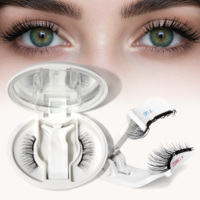 Nouvelles Cils Magnétiques 3D Effet Naturel Quantum Souples, Sans Colle et avec Applicateur, Faux Cils Magnétiques Courbure DD