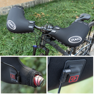 Gants de vélo de route, de moto, chauffants par <span class=keywords><strong>USB</strong></span>, imperméables, réfléchissants, avec logo, pour l'hiver - Product Image 4