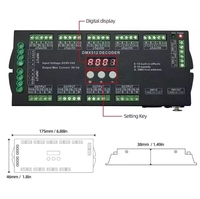 Decodificador DMX512 de 36 canales para tira LED RGBW de 2A/CH