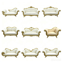 Chaise Trône Pliante de Luxe pour Hôtels, Dossier Haut, Structure Métallique Dorée, Cuir PU Blanc, Idéale pour Événements Royaux et Mariages