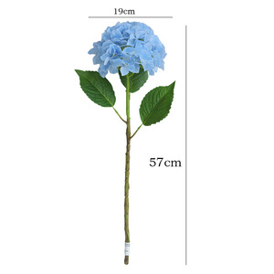 Hydrangea artificielle Ruilisi, grande fleur en soie, rose clair, rose foncé, blanc, vert, pour décorations de mariage et de maison - Product Image 5