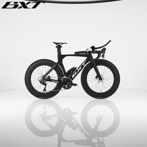 Vélo de triathlon BXT Carbon TT, cadre T700/T800, jante en carbone TANDELL 88 mm, frein à disque hydraulique, 700x28C, selle imprimée en 3D - Product Image 1