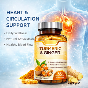 แคปซูลขมิ้นและขิง ผลิตภัณฑ์เสริมอาหาร 60 แคปซูลมังสวิรัติ ลดการอักเสบ บำรุงข้อต่อ สารต้านอนุมูลอิสระ สูตรสมุนไพร - Product Image 4