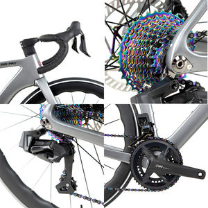 Vélo de Route 700C en <span class=keywords><strong>Carbone</strong></span> avec Freins à Disque et Transmission Électronique sans Fil 12 Vitesses pour Course de Compétition et Cyclisme de Triathlon R15pro - Product Image 4
