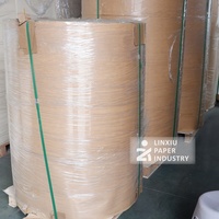 Rouleau de papier de haute qualité 240 g/m² imperméable et résistant à l'humidité, enduit d'un seul PE, en pâte de bois vierge, pour coupes à glace, bols et autres usages