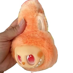 Penutup telinga anak-anak Beruang Super lembut hangat vinil wajah jaring merah untuk putri boneka mewah kartun 40K - Product Image 5