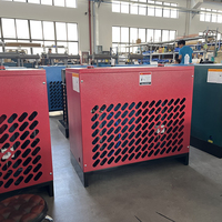 Sécheur d'air réfrigéré à coque et tubes rouge de 6m³ pour système de compresseur d'air à vis 212CFM, système de refroidissement d'air comprimé industriel