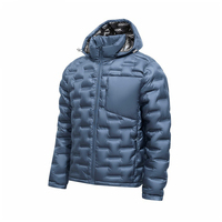Veste matelassée légère à capuche pour homme 30D, style décontracté, pour l'automne et l'hiver, idéale pour l'extérieur, vente en gros