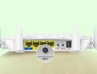 Router de Banda Ancha WiFi4 Tengda FH456 de 300 Mbps, 1 WAN, 3 LAN, Versión en Inglés, Punto de Acceso Inalámbrico para ISP