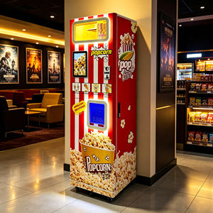 Máquina Expendedora de Palomitas de Maíz de 32 Pulgadas con Pantalla Táctil, Autoservicio las 24 Horas, Pago con QR y Monedas, Kiosco con Wifi, Máquina Automática de Palomitas de Maíz sin Personal - Product Image 1