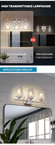 Lámpara de pared LED para interiores, decoración del hogar, lujo, clasificación IP44, impermeable, lámpara de espejo LED, luces para cuadros, para arte mural - Product Image 2