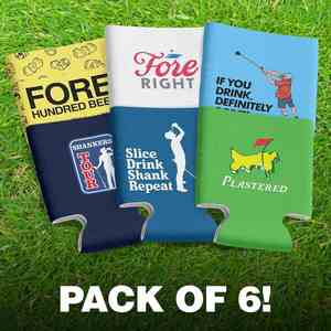 Can Coolers for Golf Neoprene Cans and <b>Bottles</b> Coolies Great Funny Golf Tournament Gift for Golfers Personalized s - Product Image 6