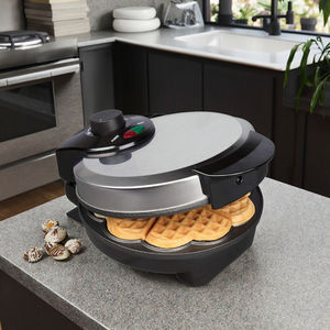 Plaque de cuisson électrique antiadhésive <span class=keywords><strong>en</strong></span> forme de cœur, contrôle de brunissement réglable, nettoyage facile, <span class=keywords><strong>gaufrier</strong></span> <span class=keywords><strong>spécial</strong></span> pour le petit-déjeuner, apprécié par de nombreux - Product Image 4