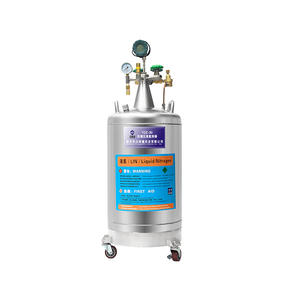 Réservoir d'<span class=keywords><strong>azote</strong></span> <span class=keywords><strong>liquide</strong></span> en acier inoxydable de 30 L, modèle YDZ-30, auto-pressurisé - Product Image 4