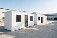 Maison conteneur préfabriquée économique 20ft 40ft, modulaire, pliable, portable, extensible, bureau et habitation en kit
