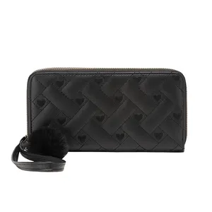 Trendy Lady Clutch Geldbörse Tasche Neues Modell Doppels chicht Reiß verschluss Damenmode PU Leder Geldbörse für Frauen