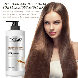 Traitement capillaire lissant à la kératine brésilienne Nano Protein de Riginas Wholesale pour <span class=keywords><strong>cheveux</strong></span> abîmés - Product Image 3