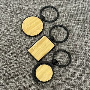 Popular Motel sublimación madera llavero Llavero casa redondo en forma de corazón llavero de madera en blanco - Product Image 3