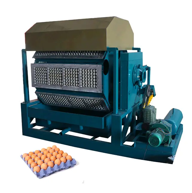 Hede Pulp Egg Tray Machine/Reciclagem Waste Paper Egg Tray Making Machine/Equipamento para a produção de Egg Carton
