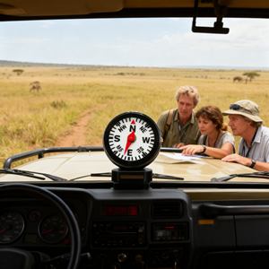 Boussole avec compteur Geiger pour la détection des radiations dans les environnements post-catastrophes ou d'exploration spécialisée - Product Image 2