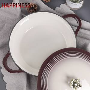 Vente en gros d'ustensiles de cuisine marmite en fonte par courriel marmite en fonte émaillée moderne bon marché marmite en fonte et émaillage - Product Image 4