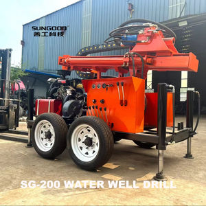 油圧泥ポンプ空気DTH水井戸掘削リグ200m - Product Image 2