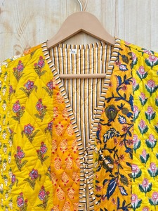 เสื้อโค้ทผ้าฝ้ายบุสองชั้นยูนิเซ็กส์ใส่ได้ทั้งชายและหญิงทำจากผ้าคอตตอนของขวัญเพื่อนเจ้าสาวแบบโบฮีเมียน - Product Image 3