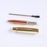 Stylo bille imitation balle plaqué argent, or, or rose avec étui – Stylo bille en métal durable pour les fans et les amoureux