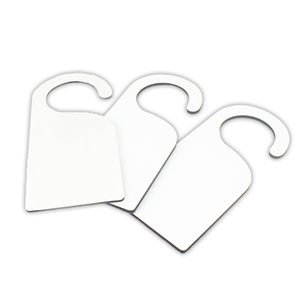 M R.R 9x4 pouces Sublimation Blanks DIY Craft Project MDF Hardwood Blank Door Sign Hanger Plaque pour impression par transfert - Product Image 4