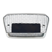 Grille de pare-chocs avant nid d'abeille style RS5 effet fibre de carbone pour Audi A5 S5 B8.5 2012-2016