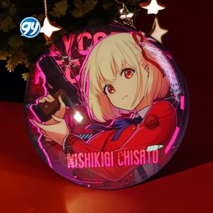 พวงกุญแจของขวัญสองมิติของสินค้าอะนิเมะ Lycoris ป้ายสะท้อนแสง Chisato nishikigi takina inoue - Product Image 4