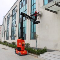 Nacelle élévatrice télescopique avec moteur diesel, pièces de nacelle élévatrice électrique, nacelle élévatrice portable pour l'accès aux étagères hautes en entrepôt